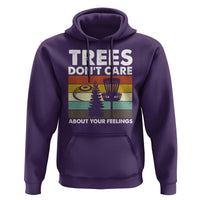 Funny Disc Golf Hoodie Tree Don't Care About Your Feelings - Wonder Print Shop