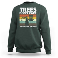 Funny Disc Golf Sweatshirt Tree Don't Care About Your Feelings - Wonder Print Shop