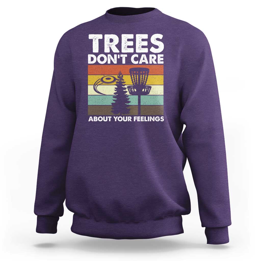 Funny Disc Golf Sweatshirt Tree Don't Care About Your Feelings - Wonder Print Shop