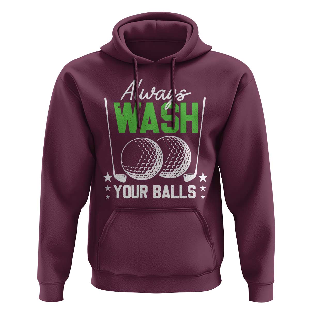 Funny Golf Hoodie Always Wash Your Balls - Wonder Print Shop