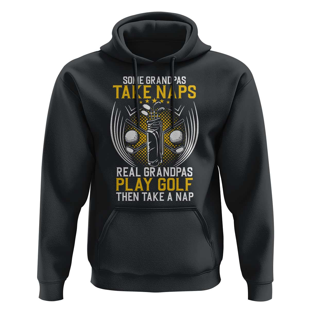 Funny Real Grandpas Play Golf Hoodie - Wonder Print Shop