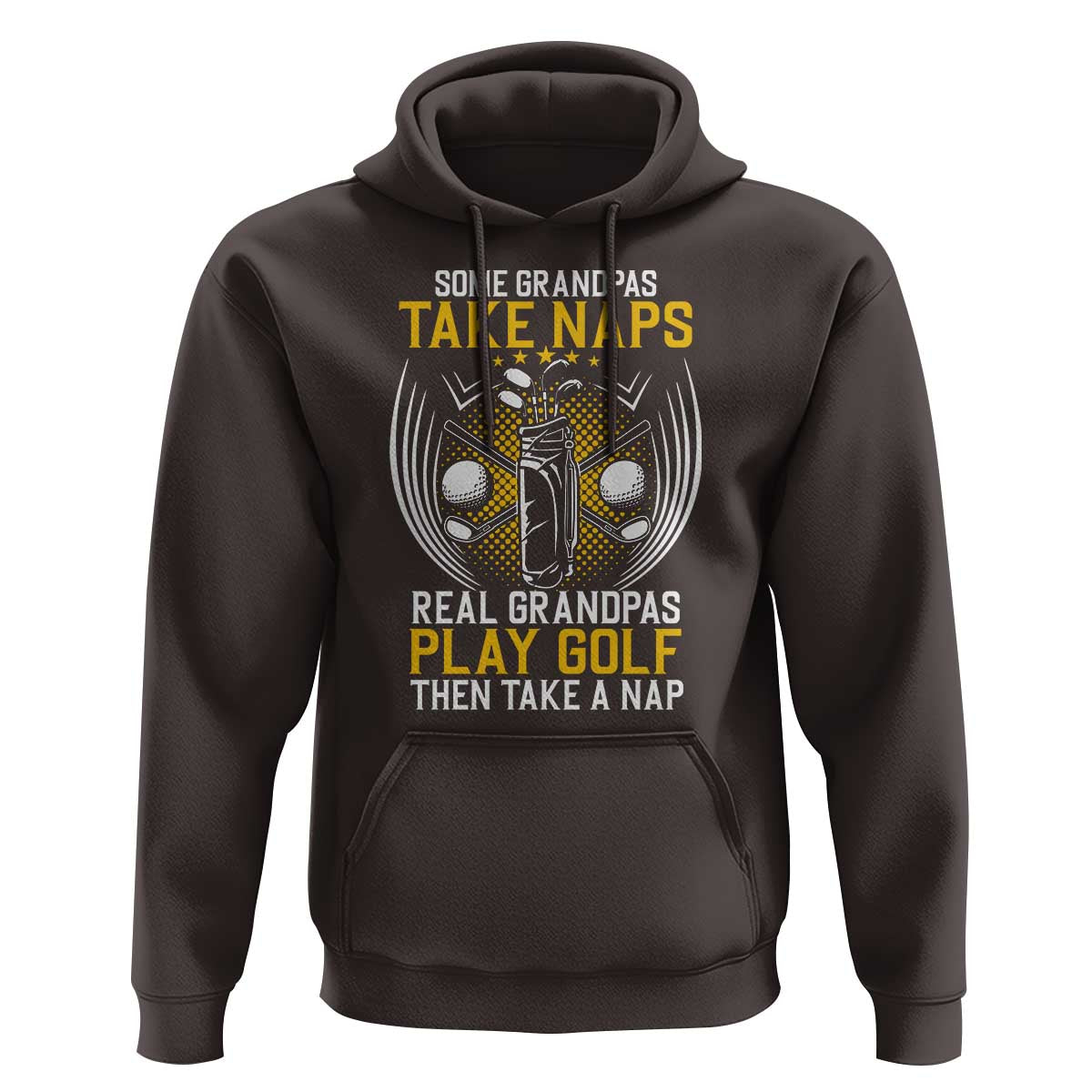 Funny Real Grandpas Play Golf Hoodie - Wonder Print Shop