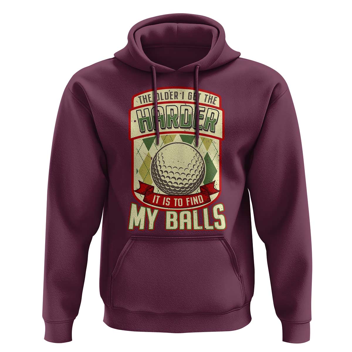 Funny Golf Hoodie The Older I Get The Harder - Wonder Print Shop