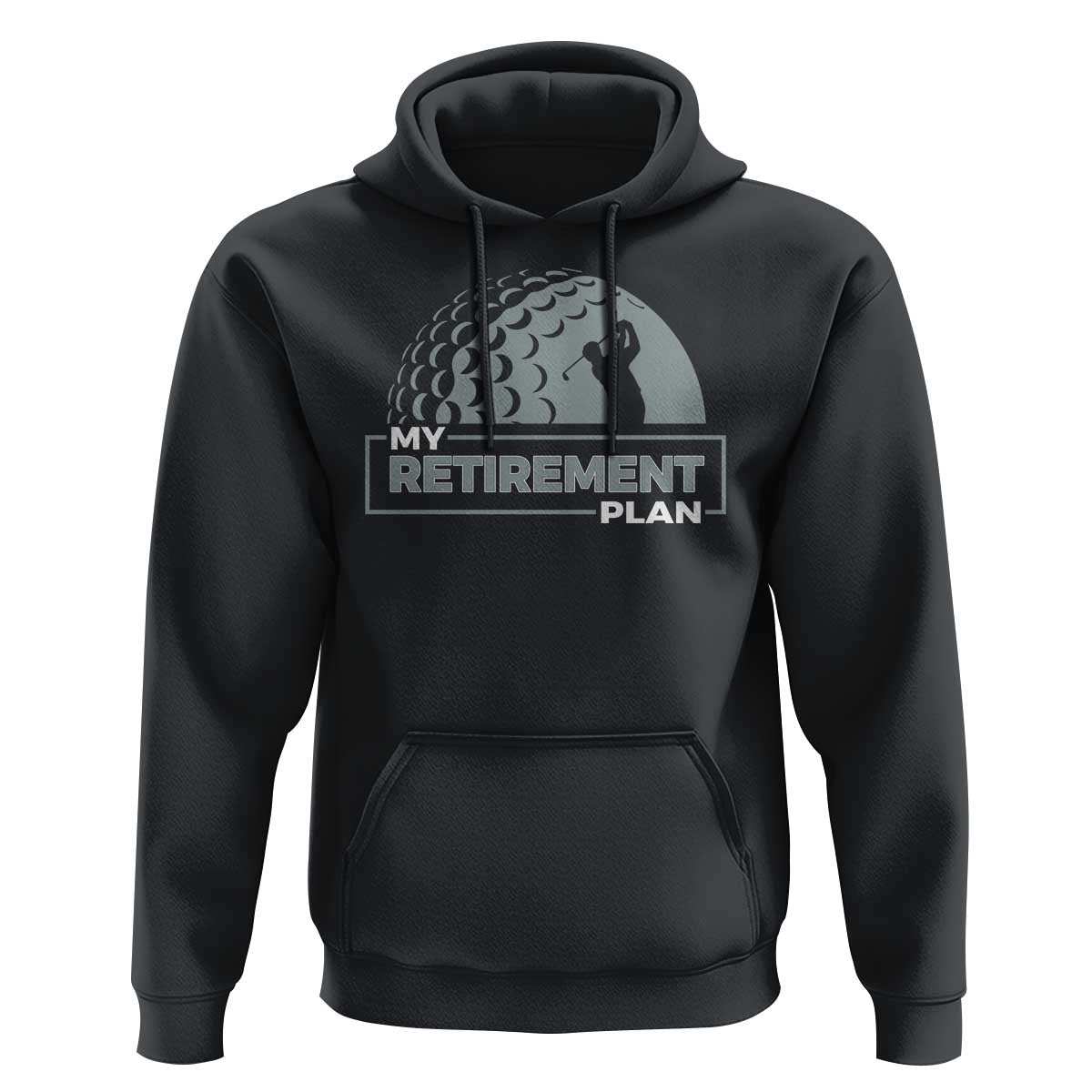 Funny Retirement Plan Golf Player Golfer Hoodie - Wonder Print Shop