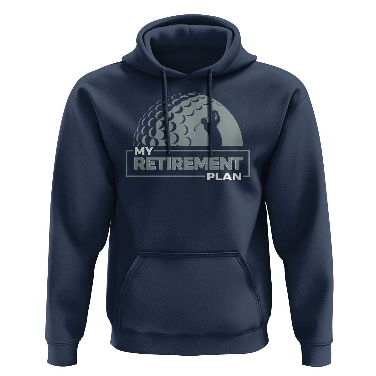 Funny Retirement Plan Golf Player Golfer Hoodie - Wonder Print Shop
