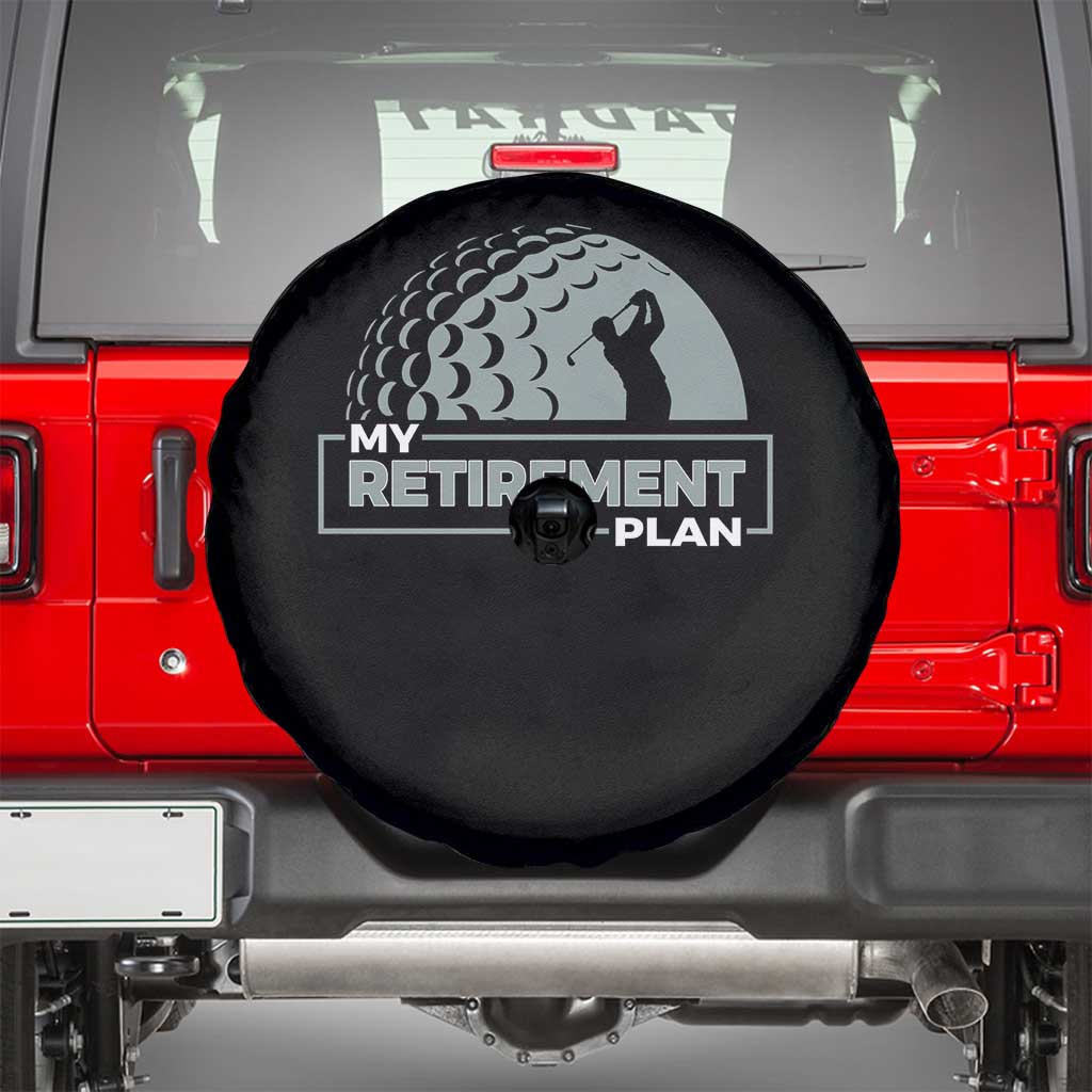 Funny Retirement Plan Golf Player Golfer Spare Tire Cover