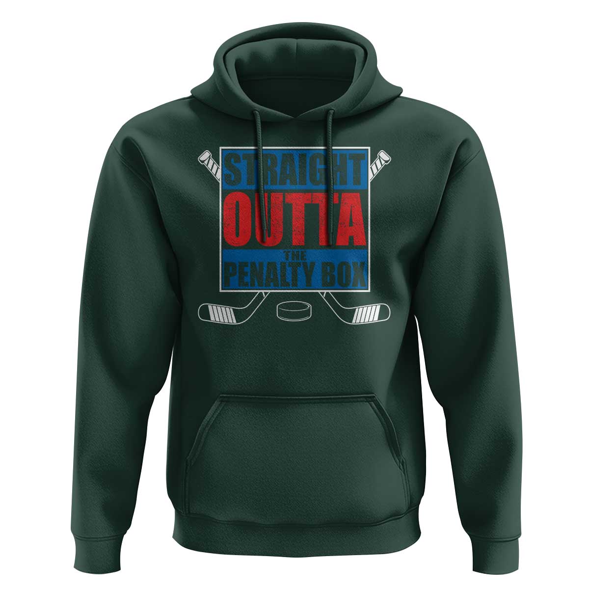 Hockey Hoodie Straight Outta The Penalty Box - Wonder Print Shop