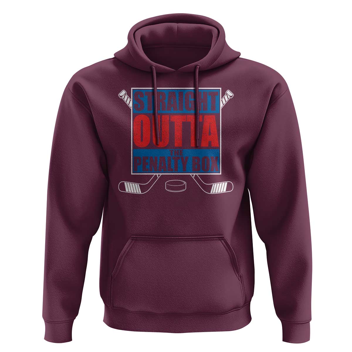 Hockey Hoodie Straight Outta The Penalty Box - Wonder Print Shop