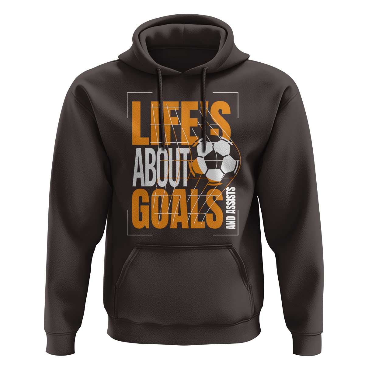 Soccer Hoodie Life's About Goals And Assists - Wonder Print Shop