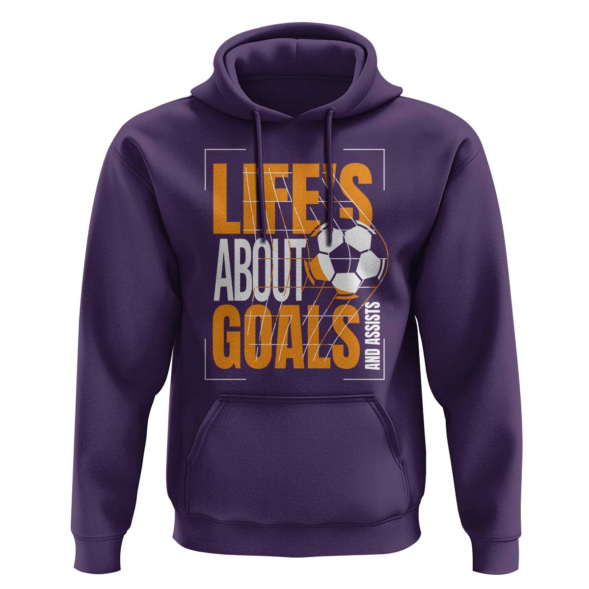 Soccer Hoodie Life's About Goals And Assists - Wonder Print Shop