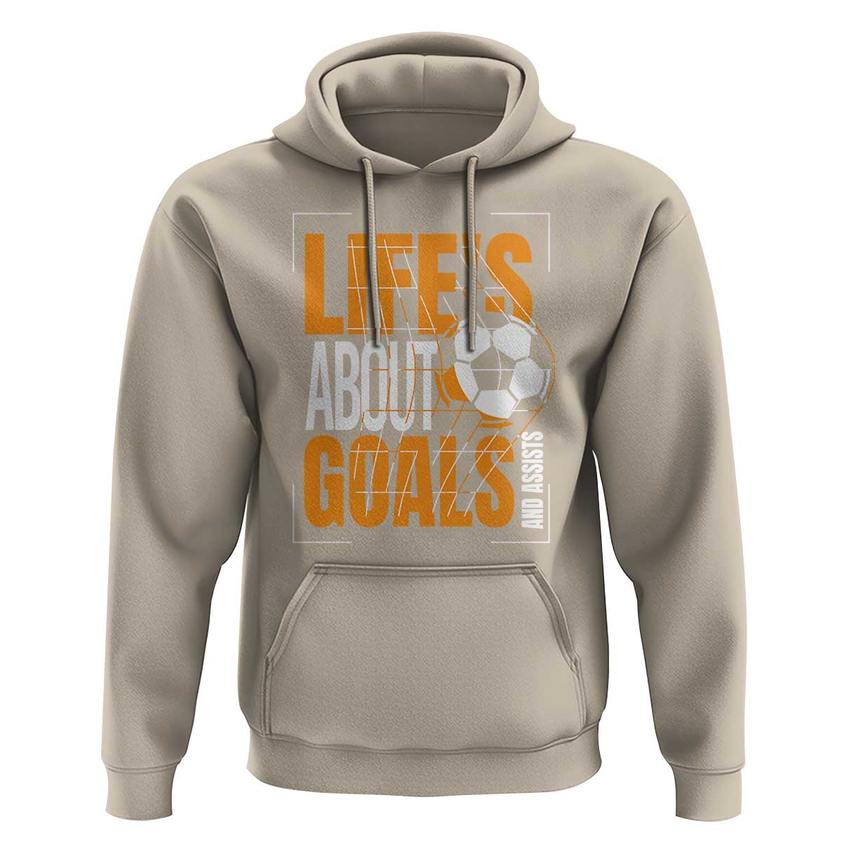 Soccer Hoodie Life's About Goals And Assists - Wonder Print Shop