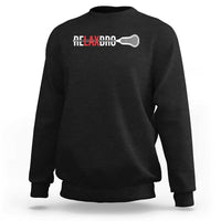 Funny Lacrosse Relaxbro Sweatshirt - Wonder Print Shop