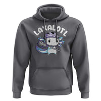 Funny Axolotl Lacrosse Player Hoodie - Wonder Print Shop
