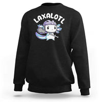 Funny Axolotl Lacrosse Player Sweatshirt - Wonder Print Shop