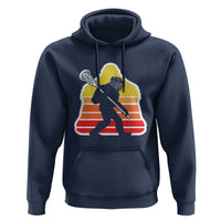 Funny Retro Bigfoot Lacrosse Player Hoodie - Wonder Print Shop