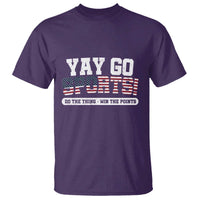 Funny U.S. Sport Support T Shirt Yay Go Sports Do The Thing Win The Points - Wonder Print Shop