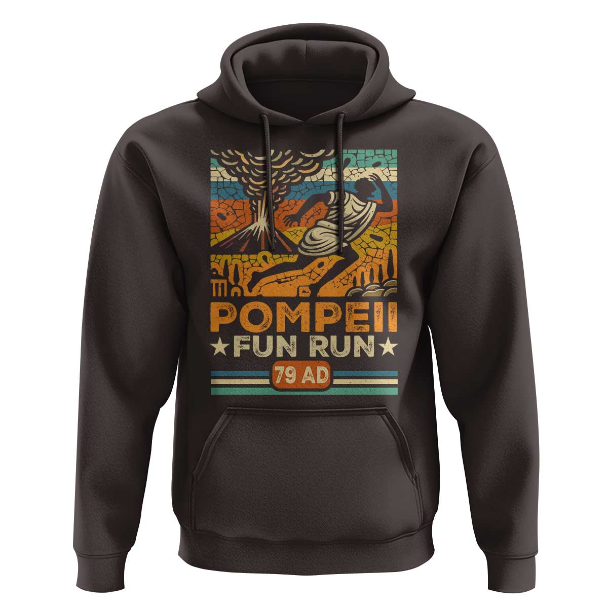 Funny Pompeii Fun Run Hoodie Geography Volcanologist