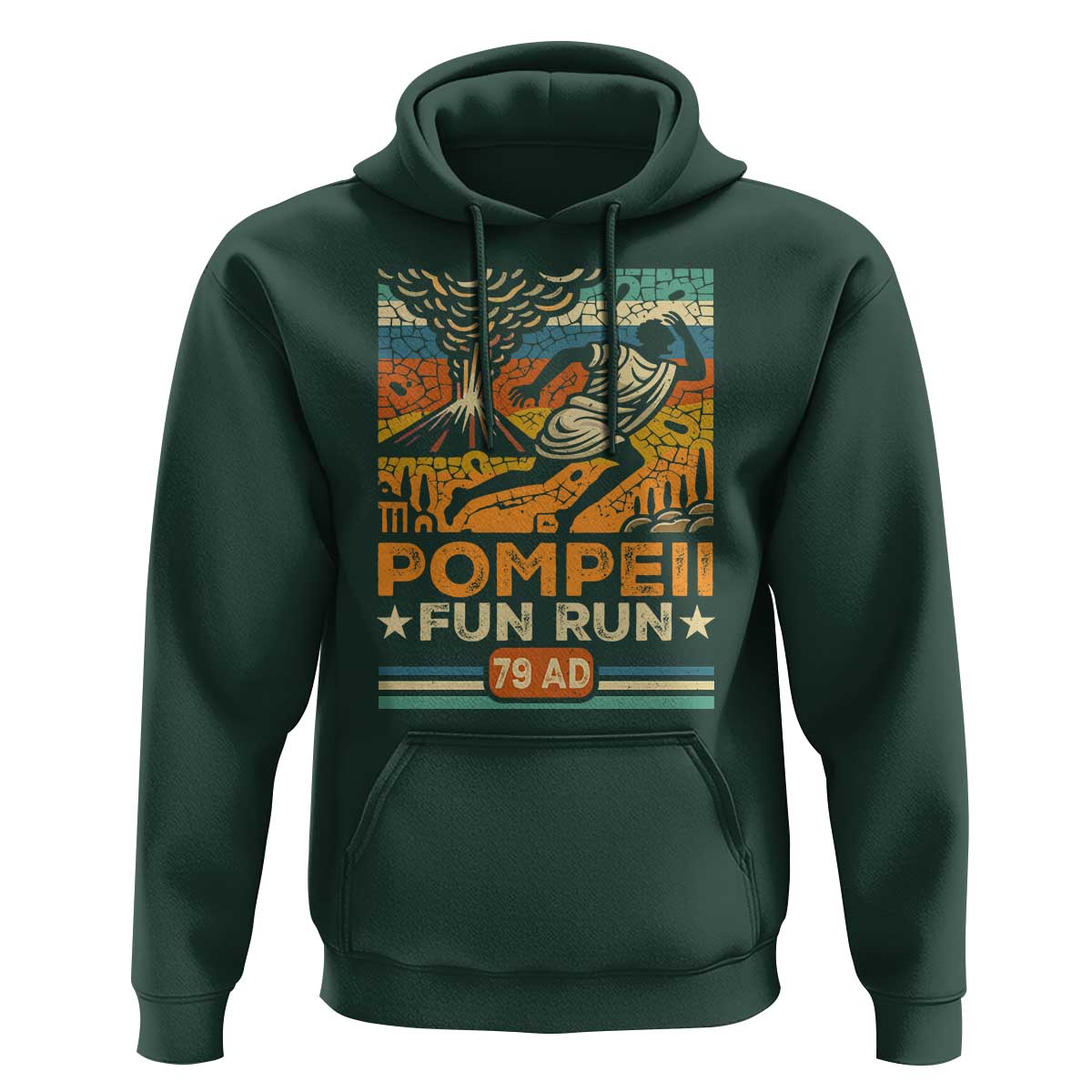Funny Pompeii Fun Run Hoodie Geography Volcanologist