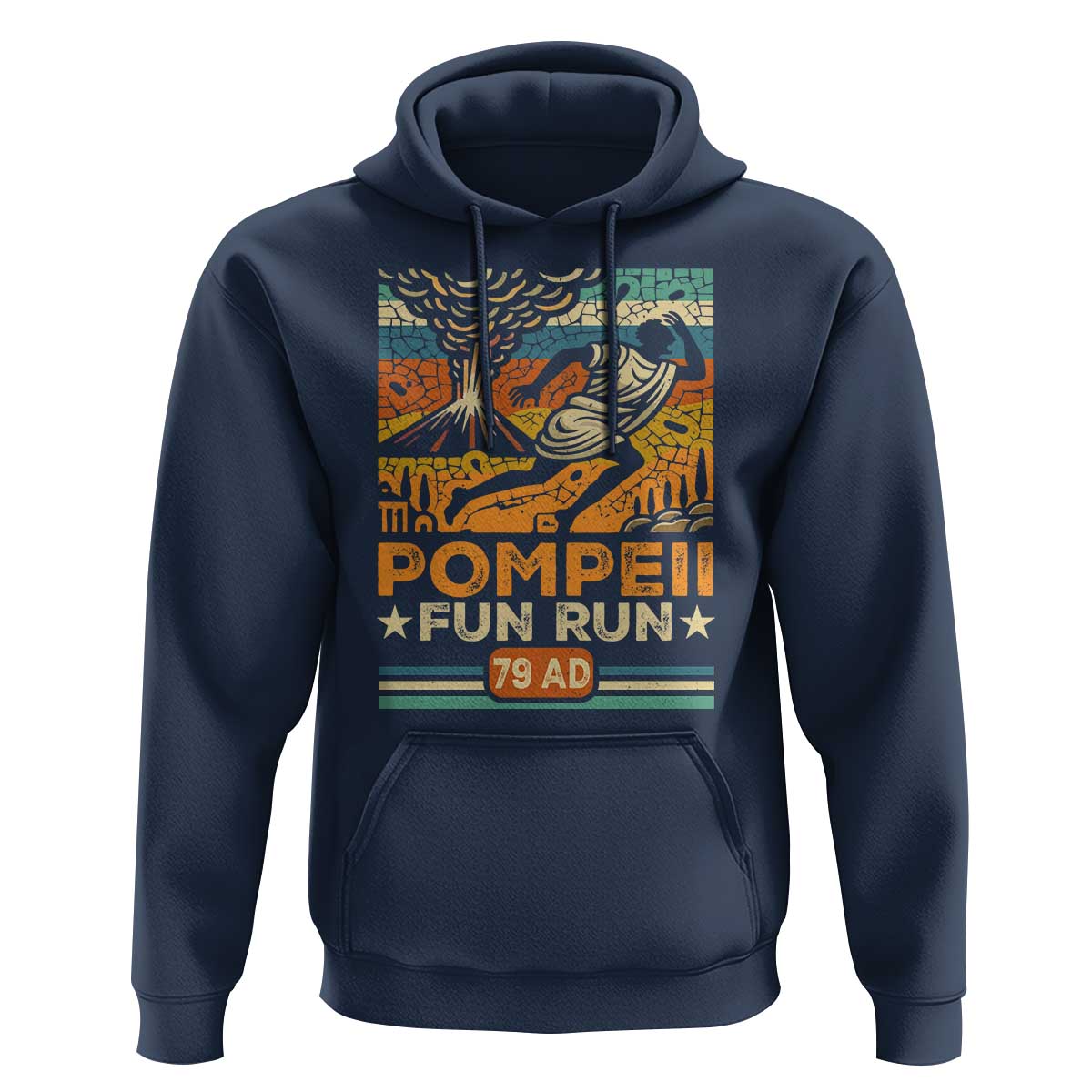 Funny Pompeii Fun Run Hoodie Geography Volcanologist