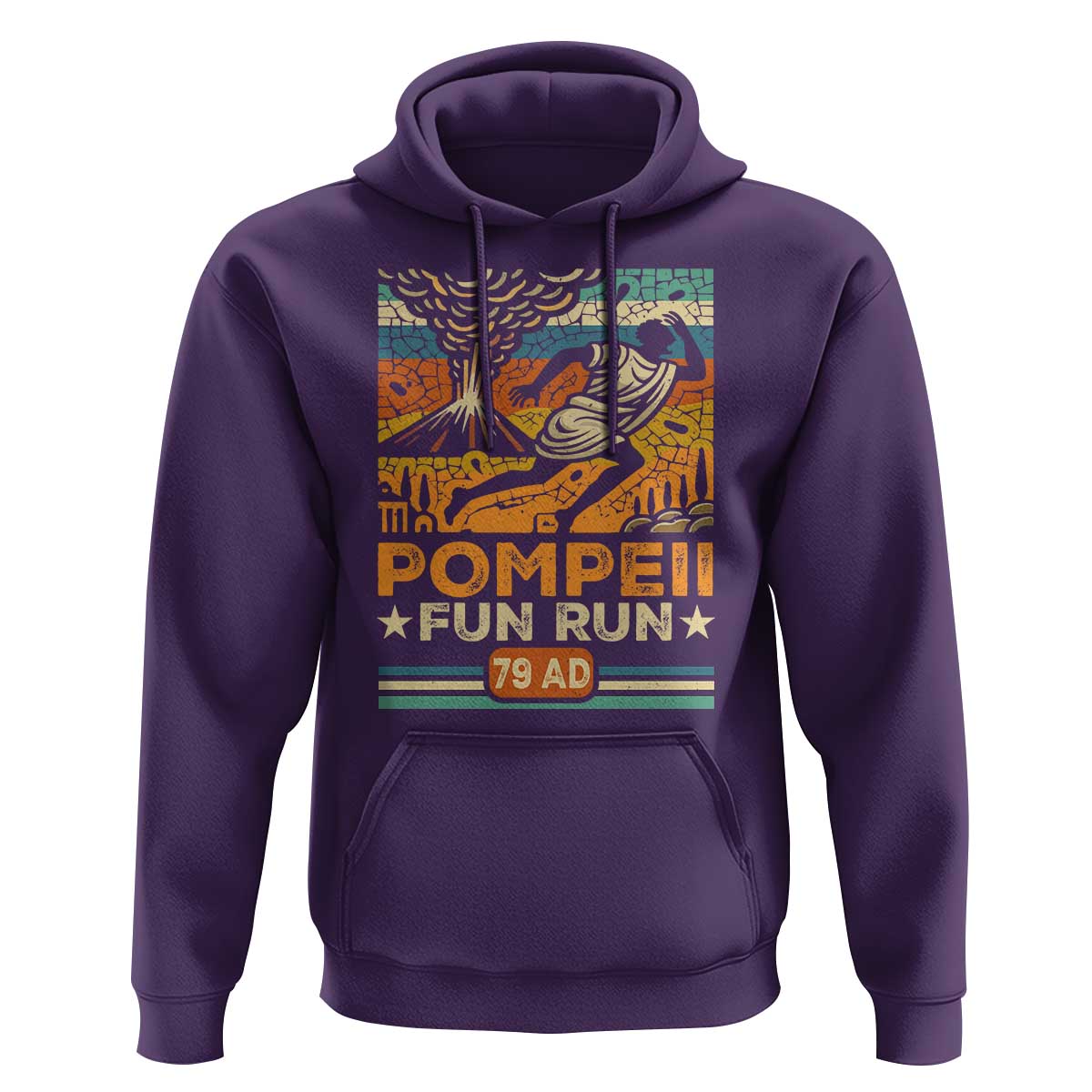 Funny Pompeii Fun Run Hoodie Geography Volcanologist