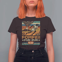 Funny Pompeii Fun Run T Shirt For Women Geography Volcanologist