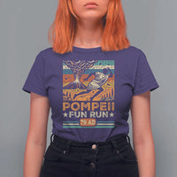 Funny Pompeii Fun Run T Shirt For Women Geography Volcanologist