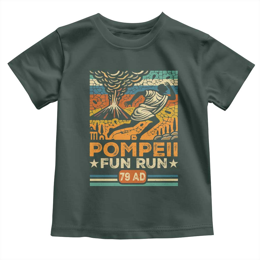 Funny Pompeii Fun Run Toddler T Shirt Geography Volcanologist