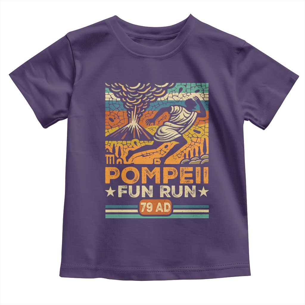 Funny Pompeii Fun Run Toddler T Shirt Geography Volcanologist