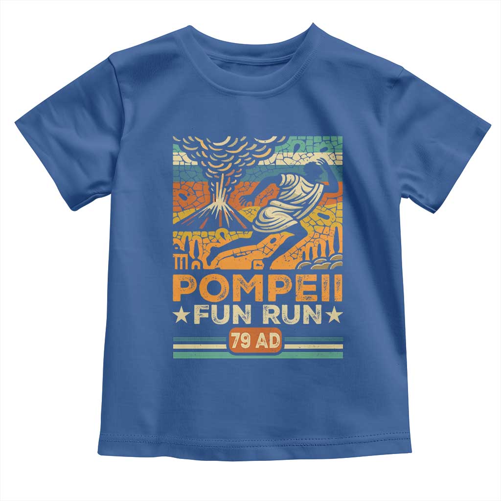 Funny Pompeii Fun Run Toddler T Shirt Geography Volcanologist
