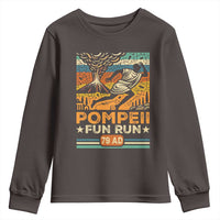 Funny Pompeii Fun Run Youth Sweatshirt Geography Volcanologist