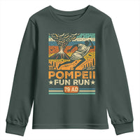 Funny Pompeii Fun Run Youth Sweatshirt Geography Volcanologist