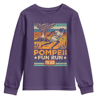 Funny Pompeii Fun Run Youth Sweatshirt Geography Volcanologist