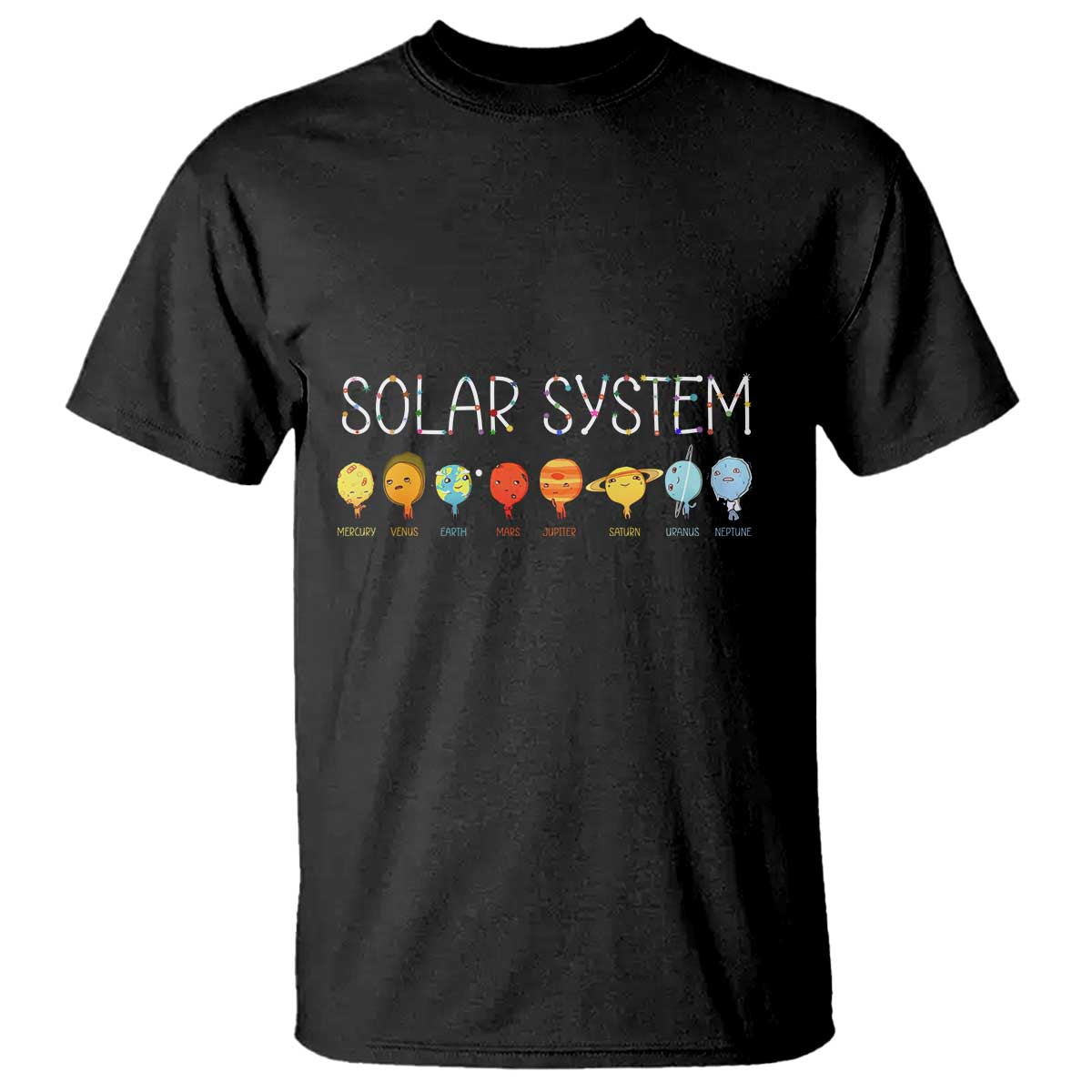 Funny Solar System Planets Science Outer Space T Shirt - Wonder Print Shop