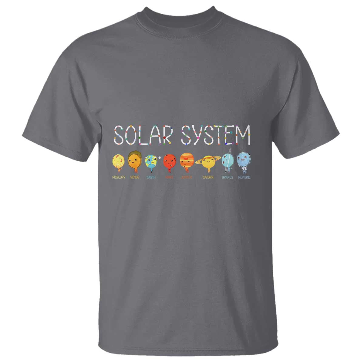 Funny Solar System Planets Science Outer Space T Shirt - Wonder Print Shop