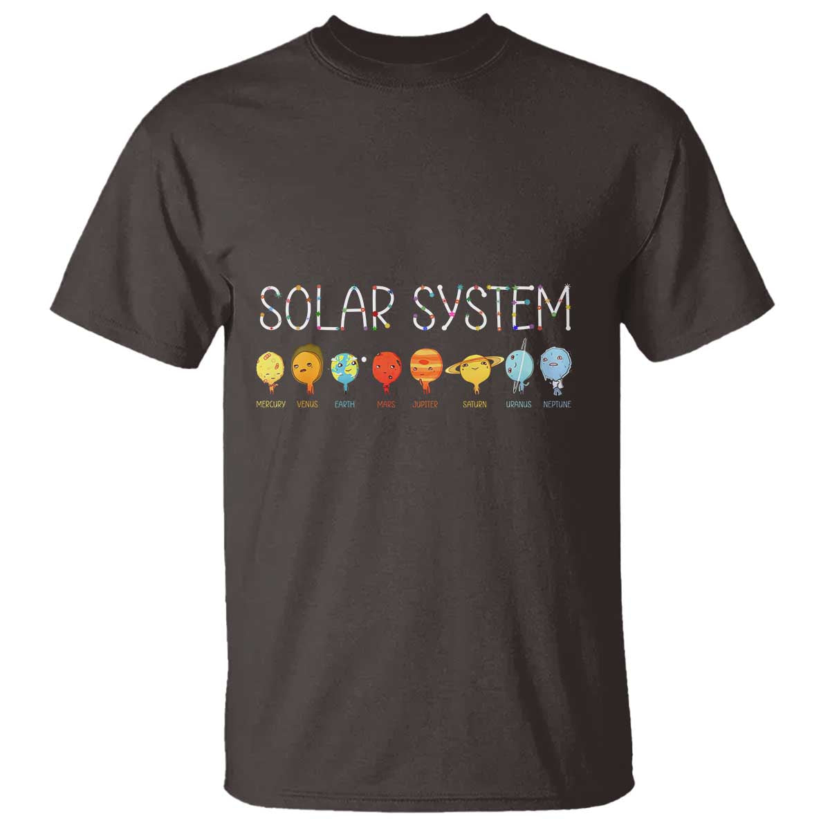 Funny Solar System Planets Science Outer Space T Shirt - Wonder Print Shop
