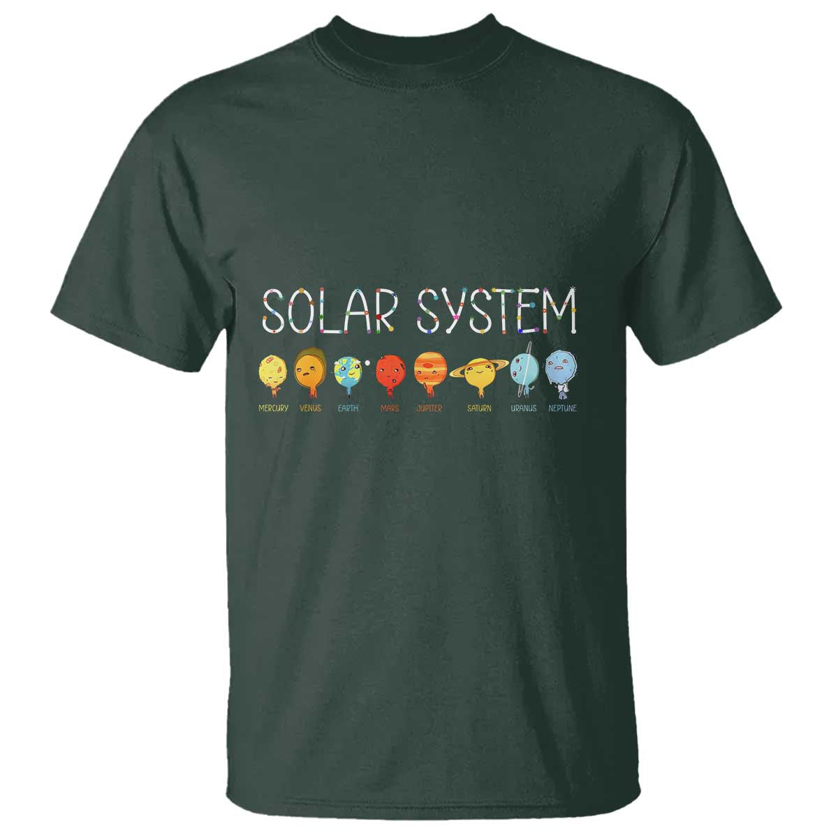 Funny Solar System Planets Science Outer Space T Shirt - Wonder Print Shop