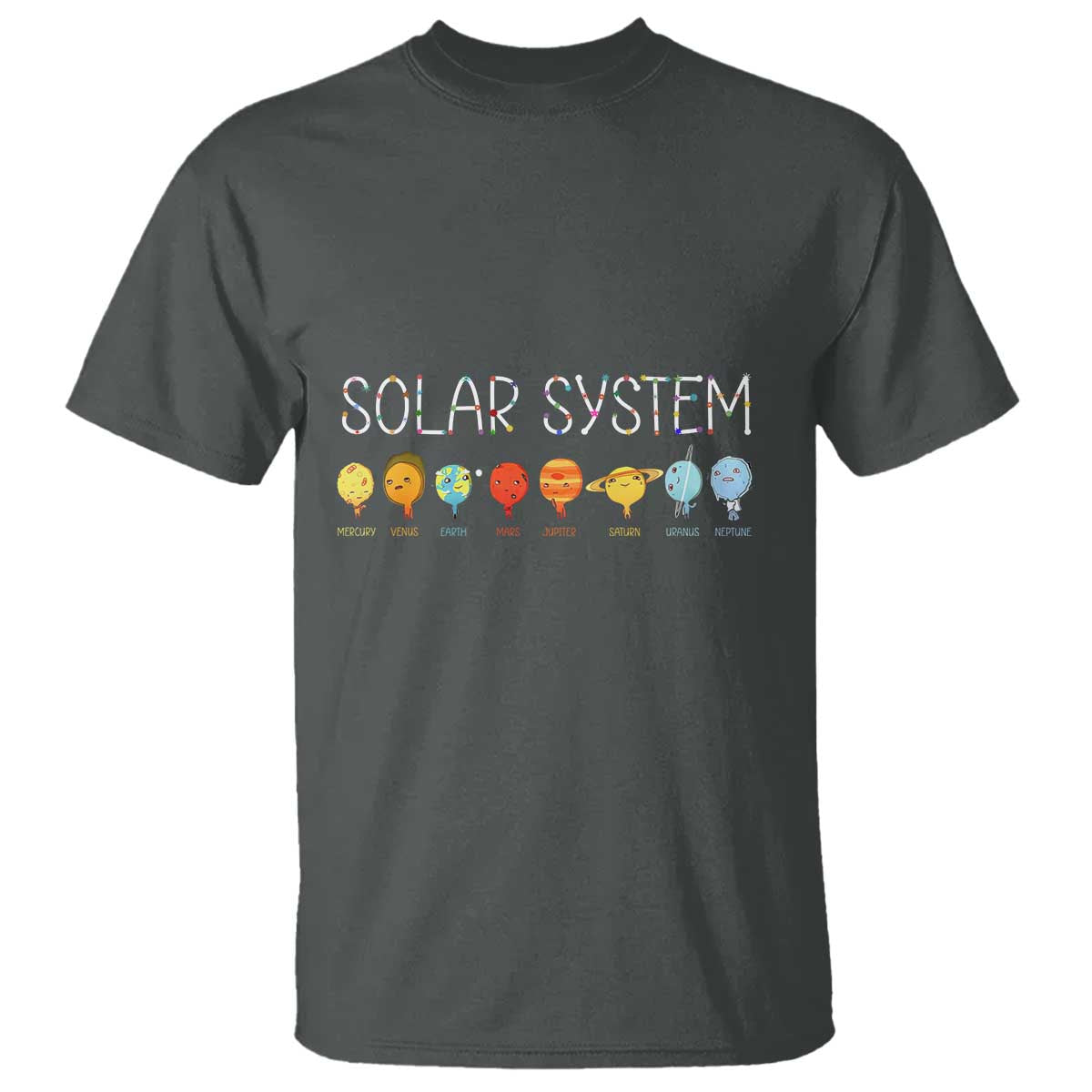 Funny Solar System Planets Science Outer Space T Shirt - Wonder Print Shop