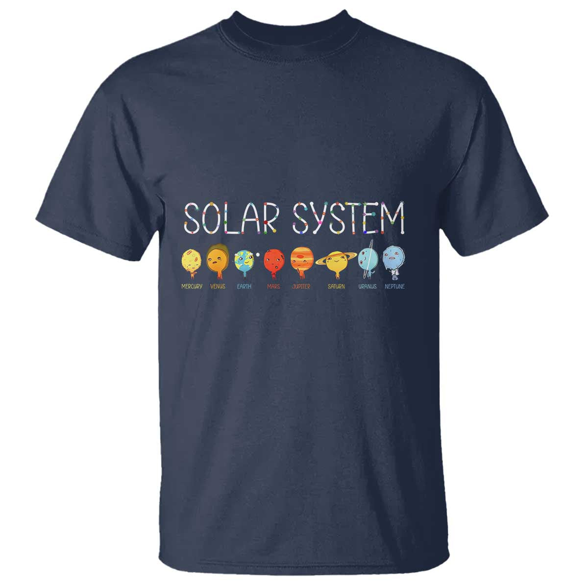 Funny Solar System Planets Science Outer Space T Shirt - Wonder Print Shop