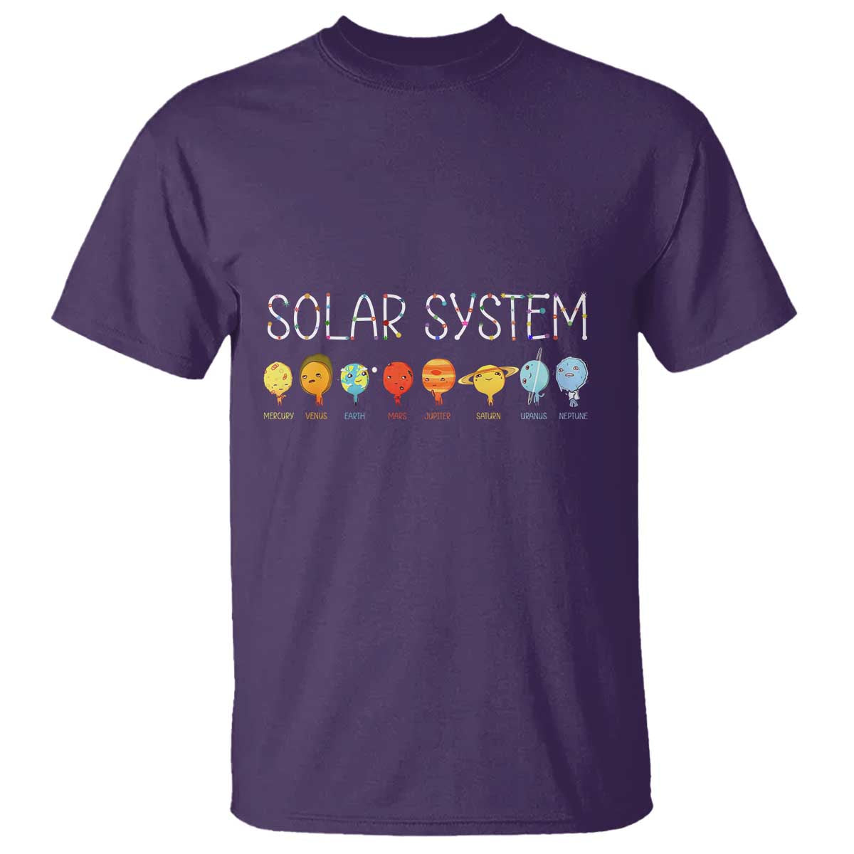 Funny Solar System Planets Science Outer Space T Shirt - Wonder Print Shop