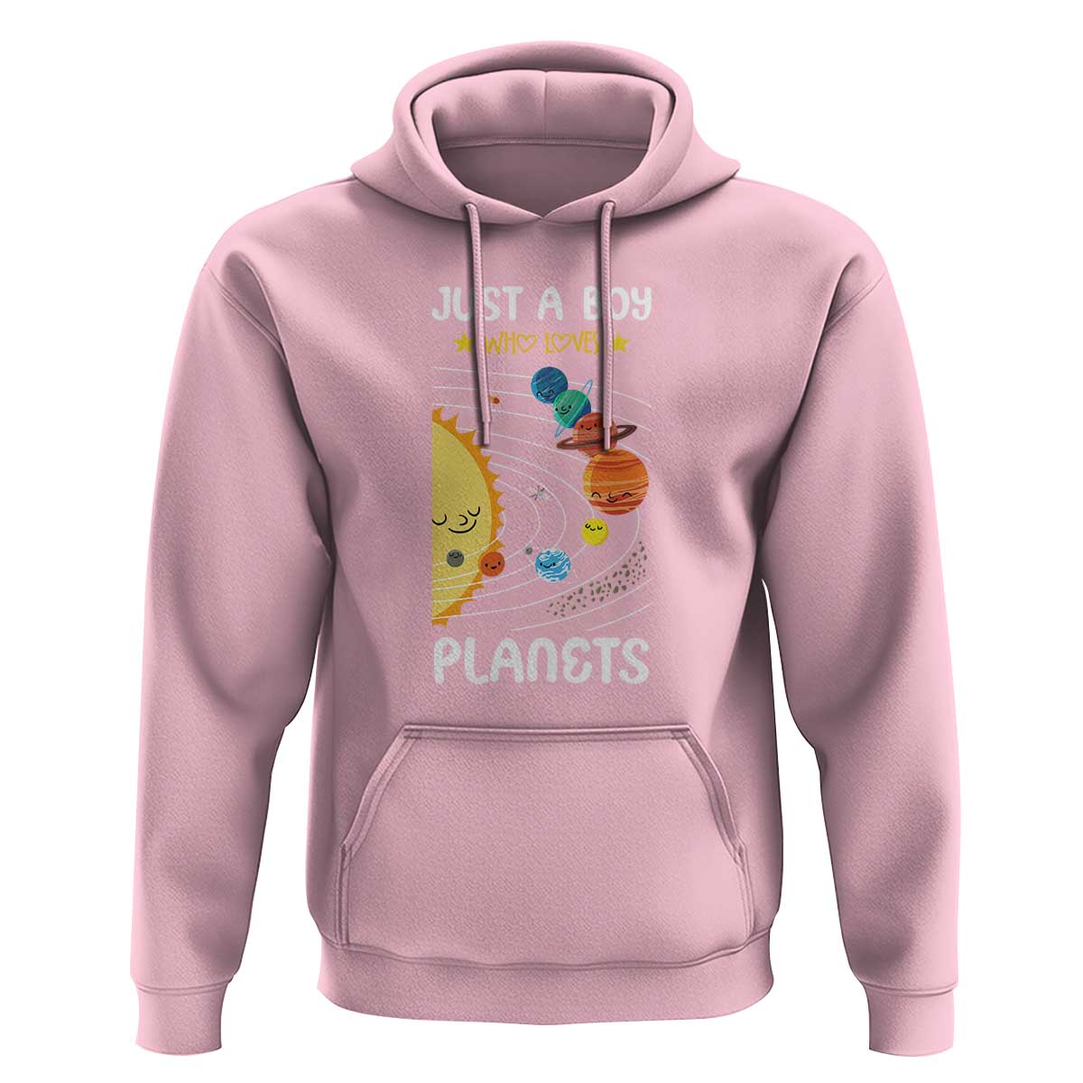 Solar System Astrology Outer Space Hoodie Just A Boy Who Loves Planets - Wonder Print Shop