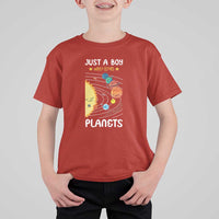 Solar System Astrology Outer Space T Shirt For Kid Just A Boy Who Loves Planets - Wonder Print Shop