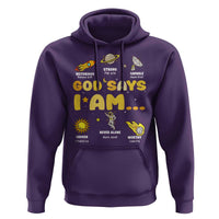 Outer Space Astrology Astronaut Planet God Says I Am Hoodie - Wonder Print Shop