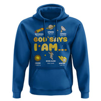 Outer Space Astrology Astronaut Planet God Says I Am Hoodie - Wonder Print Shop