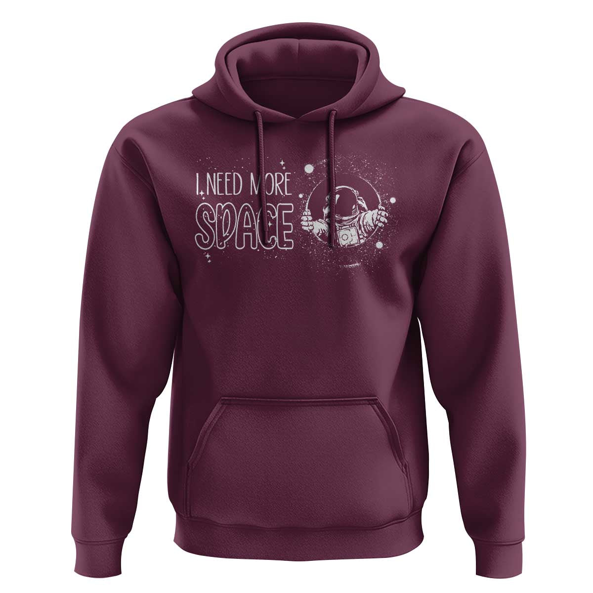 Outer Space Astronaut Hoodie I Need More Space - Wonder Print Shop