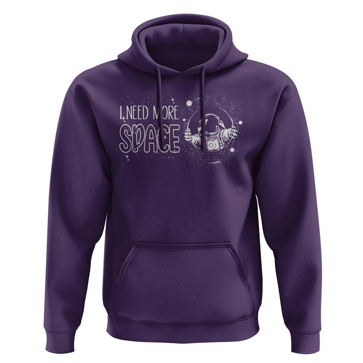 Outer Space Astronaut Hoodie I Need More Space - Wonder Print Shop