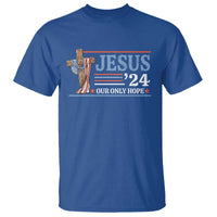 USA Election Christ T Shirt Jesus President 2024 Our Only Hope Christian - Wonder Print Shop
