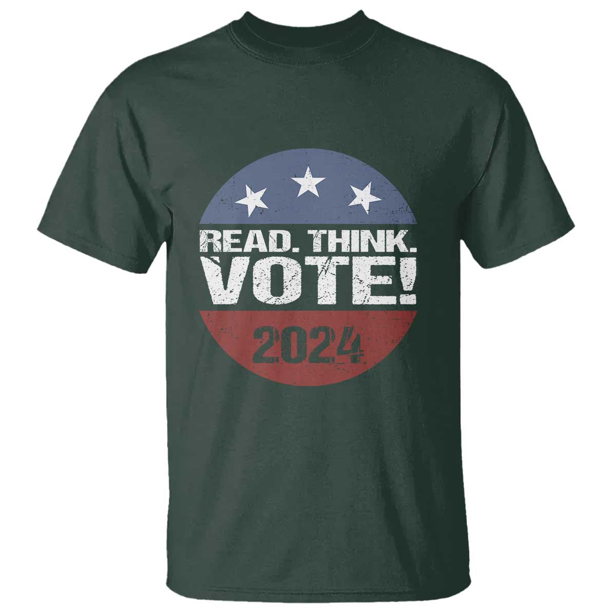 Vote 2024 T Shirt Read Think Vote - Wonder Print Shop