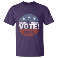 Vote 2024 T Shirt Read Think Vote - Wonder Print Shop