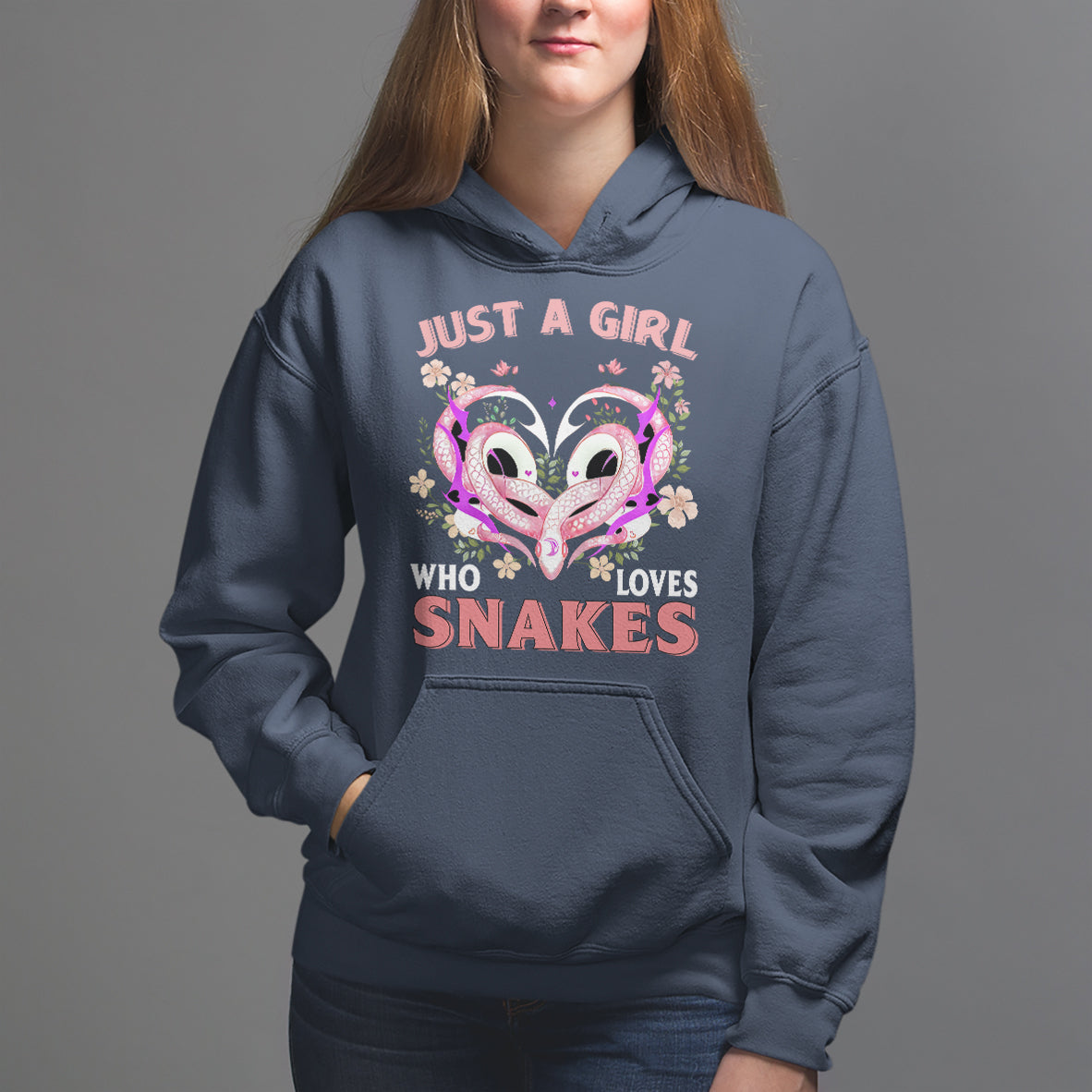 Just A Girl Who Loves Snakes Hoodie - Wonder Print Shop