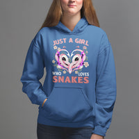 Just A Girl Who Loves Snakes Hoodie - Wonder Print Shop